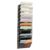 Mind Reader Wall Mounted File Organizer, 12 Tier Wire Mesh Document Holder with Metal Label Plates for Documents, Folders, and Magazines, Black