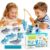 MINGKIDS Shark Fishing Game for Kids – Preschool Math Games for 3 Year Olds, Toddler Fine Motor Learning Toys, Fun Family Board Games for Boys and Girls Ages 3-5