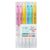 MINGLEA Erasable Double Ended Highlighter Marker Set of 6 Broad Point Highlighter in Clear Case for Study Pages, Planner Use and Desk Work