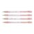 MINGLEA Mechanical Pencil Set 4 Pack Pink Ribbon Design 0.5 mm Fine Point Retractable Pencils with 2B Refill for Classroom Writi