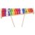 Mingzhe 15 Notes Xylophone 15 Note Glockenspiel Tone Xylophone Colorful Educational Musical Instrument Smooth Pine and Aluminum Sheet Different Sound with 2 Mallets for Kids 3+