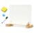 Mingzhe Magnetic Desktop Whiteboard with Bamboo Base Stand Up Dry Erase
