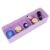 Mingzhe Plastic Drawer Organizer 5 Grids Bra Underwear Socks Cube Container with Compartments for Drawer Wardrobe Closet Storage (Purple)