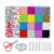 Mingzhe Premium Glass Alphabet Pattern Beads Set for DIY Crafts and Jewelry Making for Kids and Adults with 24 Opaque Colors Included