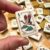 Mini America Travel Mahjong Set, Portable Chinese Vintage Game Tiles