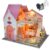 Miniature House Set: DIY Miniature Dollhouse Set with Furniture and LED Lights; Handcrafted Miniature Artwork; Miniature House; Suitable for Adults