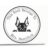 Miniature Pinscher Peeking Dog Book Lover Stamp, Duo Hand Mount
