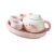 Miniature Tea Service Accessories Set Cats Theme Miniature Tea Cup Teapot Decoration for Home Use Earthenware Container