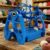 Mini Blue Wool Spinning Wheel, Forward and Reverse Rotation, 800 RPM, 12.0mm Hole Diameter, with 3 x 8oz Bobbins, for Wool, Silk, Fibers