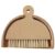 Mini Dustpan and Brush Set, Wooden Handheld Broom with Smooth Finish, Beech Wood Desk Cleaning Kit, Compact for Kitchens, Offices, and Workshops