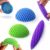 Mini Fidget Worm Toys 3 Pack, Stress Relief Sensory Slug Fidget Toy for Anxiety Focus and Relaxation, Stretchy Elastic Mesh Desk Fidgeting Toys