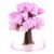 Mini Flower Tree Crystal Kit, Cherry Blossom Paper Crystal Tree Desk Style2