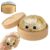 Mini Glitter Dumpling Squishy Toys with Steamer, Fidget Toys Adults