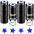 MiniInflat 4 Pack Star Print Stamp Blue Star Print Stamper Mini Blue Self Inking Stamps for Classroom Party Educational Learning Activities Supplies