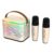 Mini Karaoke Machine, Portable Bluetooth Speaker & 2 Wireless Microphones | Karaoke Player Karaoke Microphone for Family Home Party Outdoor