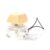 Mini Keyboard Fidget Keychain, Mechanical Switch Button Clicker Fidget Toy, Portable Finger Press Decompression Button Toy(10PCS) (LightYellow)