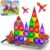 Mini Magnetic Tiles, 45PCS Diamond Pattern Magnetic Tiles Travel Set with Case, Portable Building Toys Creativity Boosting Sensory Toys for Kids Ages 4-8 Toddler Boys Girls Halloween Birthday Gift