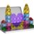 Mini Magnetic Tiles,78PCS Travel Magnetic Tiles Set with Iron Box,Portable Building Blocks for Kids Ages 3+,Car Airplane Travel Essentials Kids Toy,Creative STEM Toys Birthday Gift for Boys & Girls