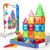 Mini Magnetic Tiles for Kids, 35PCS Magnatiles Travel Set with Iron Case