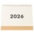 Minimalist Desk Calendar 2025-2026 Paper Monthly Layout