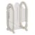 Minimalist Makeup Brush Organiser for Bathroom Countertop (White)