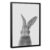 Minimalist Rabbit Wall Art Poster Cute Black and White Animal Prints
