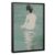 Minimalist Woman Bathing in Water Ripples Abstract Canvas Wall Art