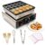 Mini Pancake Maker 25 Holes, 900W Commercial Electric Pancake Machine with Adjustable 50-300°C Temp & Timer, Non-Stick Stainless Steel Poffertjes Grill for Restaurants, Cafes & Home Use