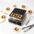 Mini Pancake Maker 25 Holes, 900W Electric Poffertjes Machine with 50-300°C Temp Control & Timer, Non-Stick Stainless Steel Snack Maker for Family Breakfast, Party & Home Baking