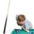 Mini Pool Cue Stick, 18.89-Inch Lightweight Wooden Short Billiard Cue, Space-Saving Tabletop Accessory for Compact Pool Tables, Practice Trainer for Adult Beginners