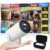Mini Projector, Native 1080P Portable Projector with Carrying Case, 4K Support, 270°Rotatable Outdoor Movie Proyector, Home Theater Projector Compatible with Phone/TV Stick/Laptop/PS4/HDMI/USB