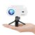 Mini Projector, VISSPL Full HD 1080P Video Projector, Portable Outdoor Projector with Tripod, Kids Gift, Home Theater Movie Phone Projector Compatible with Android/iOS/Windows/ (Soft white)
