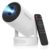 Mini Projector with WiFi and Bluetooth, Support 4K 170 ANSI Auto Keystone Correction, 5W Soundbase Speaker, 210° Rotatable Portable Projector, 25″-110″ Screen Video Projector for Smartphone/Laptop