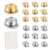 Mini Rotating Bearings for Nail Art, 360 Smooth Spin Copper Mechanism with Secure Hold Double Sided Tape to Prevent Charms Falling Off for DIY Phone Case Decoration and Pop-Up Card Making, 120Pcs Kit