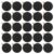 Mini Round Chalkboard Signs Black with Wooden Clip 50pcs