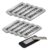 Minister 1 x 3 Name Tag, Magnetic Backing Brushed Silver (10 Pack)