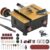Mini Table Saw for Crafts & Hobbyists [Dual 795 Motors & Switches] 200W/12,000RPM/26mm Adjustable Height with Accessories – Perfect for DIY Crafts, Handmade Gifts & Exploring Hobbies