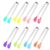 Mini Tongs – 8PCS 5in Silicone Hand Shape Food Tongs for Ice Fruit Sugar