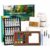 Mini Watercolor Paint Set, 24 Colors Portable Travel Water color Kit with Water Brush, Palette, Sketchbook & Carrying Bag, Pocket Watercolor Set for Beginners, Hobbyists & Art Lovers