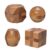 Mini Wood Brain Teaser Set of Four-Classic Designed Light Wood Stain – Wooden Brainteaser Puzzles & Fun Gifts