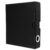 minkissy A5 2-ring Binder with Card Pockets Shells, Black Pp Material, Built-in Divider for Added Protection and Anti-slip Function, for School and Collectible Card Storage