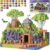 Minoskia Magnetic Blocks, 150 PCS Magnetic Building Blocks Sensory Toys for 3-5 4-6 5-7 6-8 Year Old Boys Girls Easter Birthday Gifts Travel Outdoor Kids Games