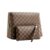 Miowote 2 Pack Makeup Bag Set,Checkered aterproof PU Leather Makeup Organizer,Travel Cosmetic Bag with Zipper for Women