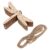 Mipcase 50 Sets of Wooden Unfinished DIY Craft Wood Slices for Painting and Decorating, Rustic Look Wood Pieces with Unique Cutout Shapes, Sturdy and Not Easy to Damage, for Wall or Door