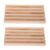 Mipcase Domino Lightweight and Compact Wooden Racks with Stand 2pcs Craft Tray with Aesthetic Design for Mexican Train Dominoes Tiles Holders for Family Board Games and Parties