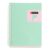 Miquelrius – A6 Ruled notebook, Bi-colour flexible polypropylene cover, 80 sheets of 80 g/m² ivory paper, Transparent silicone spiral, Turquoise/Green