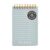 Miquelrius – Notepad, Mini pad with printed cardboard cover, 80 ruled sheets of 70 g/m², Mini notebook with white recycled paper, double spiral pad, Pretty stationery, Blue