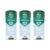 Mitchum Men Unscented Antiperspirant Deodorant. 48-Hour Sweat and Odor Protection, 3.4oz – Pack of 3