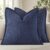 MIULEE Couch Pillow Covers Euro 24×24 Navy Blue Textured Corduroy
