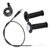 Miuttop Mini Bike Throttle Cable Kit, 7/8″ 22mm Throttle Accelerator Handle Grips, Compatible with CT200U-EX BT200X Mini Bike, Motovox MBX10 MBX11 MBX12, Dirt Bikes Twist Throttles (Black)